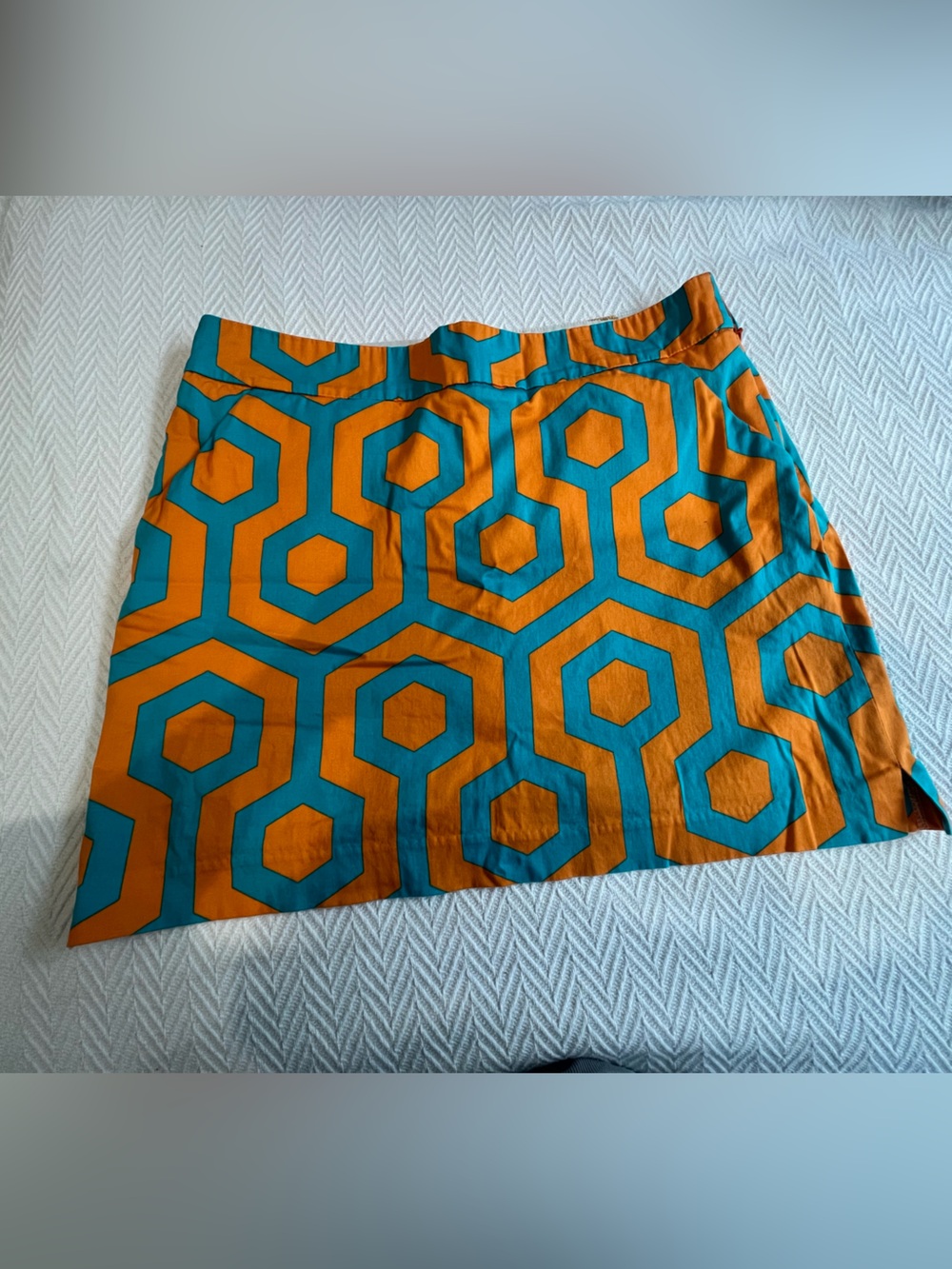 Loudmouth Women’s Golf South Beach Print A-Line Skirt in Teal and Orange size 10